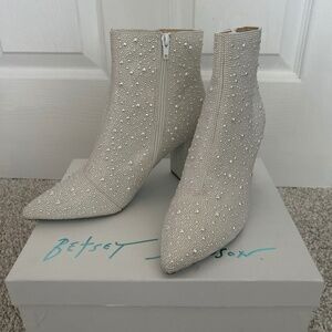 Betsey Johnson Rhinestone Ankle Boot
